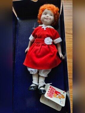 Vintage Annie Porcelain Doll In Box